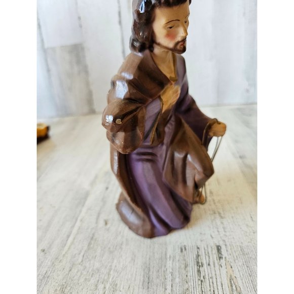 Vintage Italy shepherd Joseph Nativity large fontanini Village Xmas - Picture 6 of 10